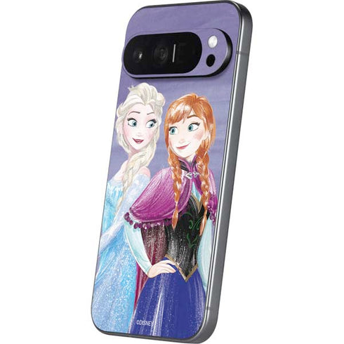 Disney Frozen Elsa and Anna Sisters Art Pixel 9 Pro XL Skin